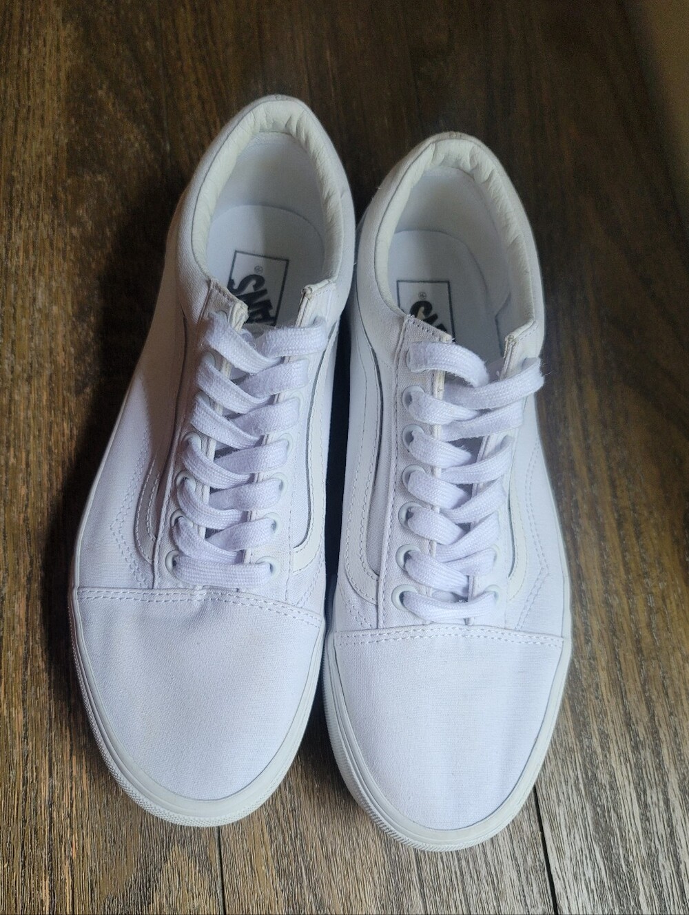 Vans Old Skool Low Top Sneakers in White W10 M8.5 - Picture 2 of 6